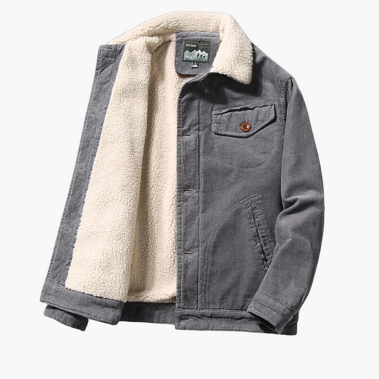 Männer Winterjacke mit Vintage Knöpfen 0