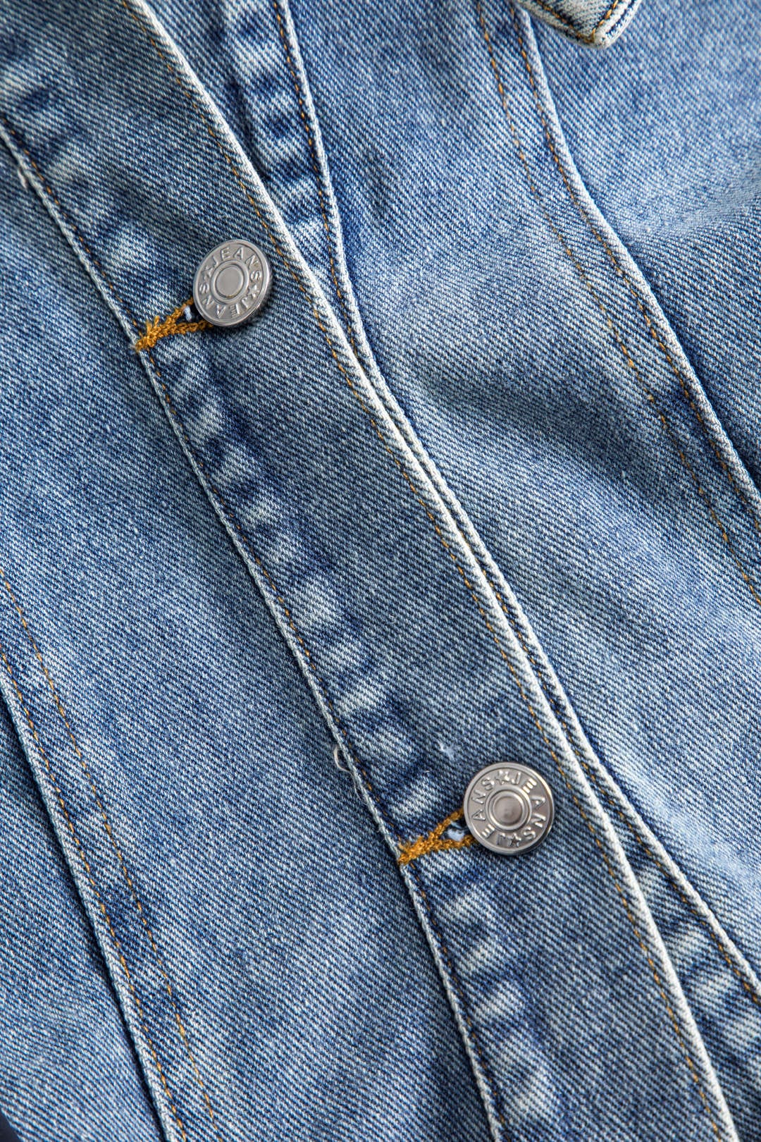 Lederjacke Patchwork Style Denim Nylon Unisex
