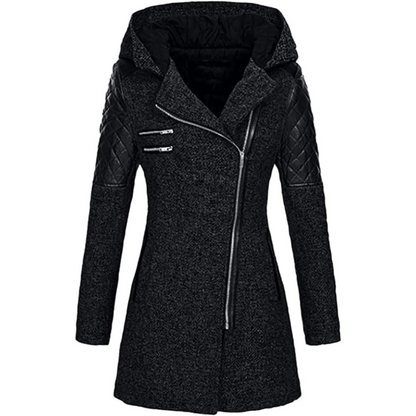 Damen Winterjacke Warm Verstellbar Komfortabel