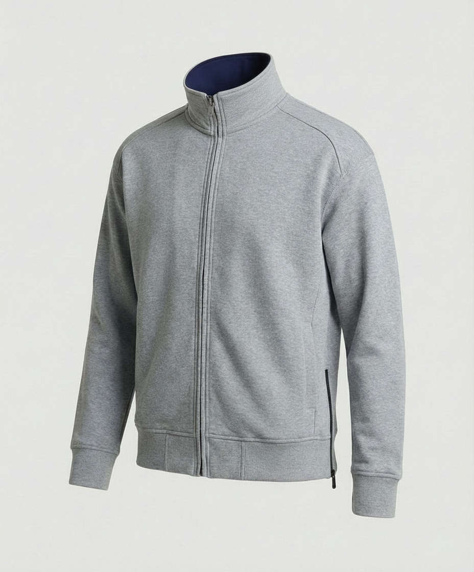 Baumwoll-Cardigan Unisex Doppel-Reißverschluss Warm