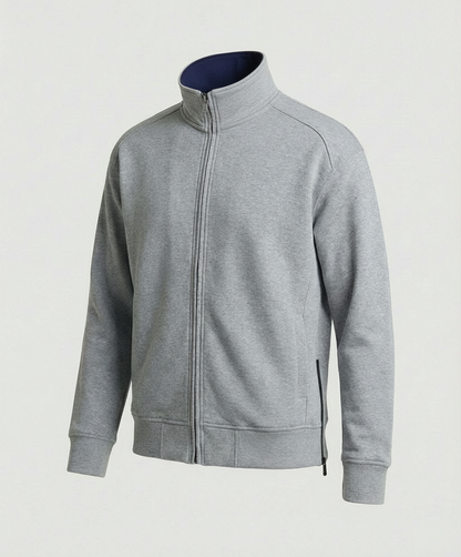 Baumwoll-Cardigan Unisex Doppel-Reißverschluss Warm