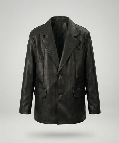 Herren Jacke Braun Lederjacke Retro Stil