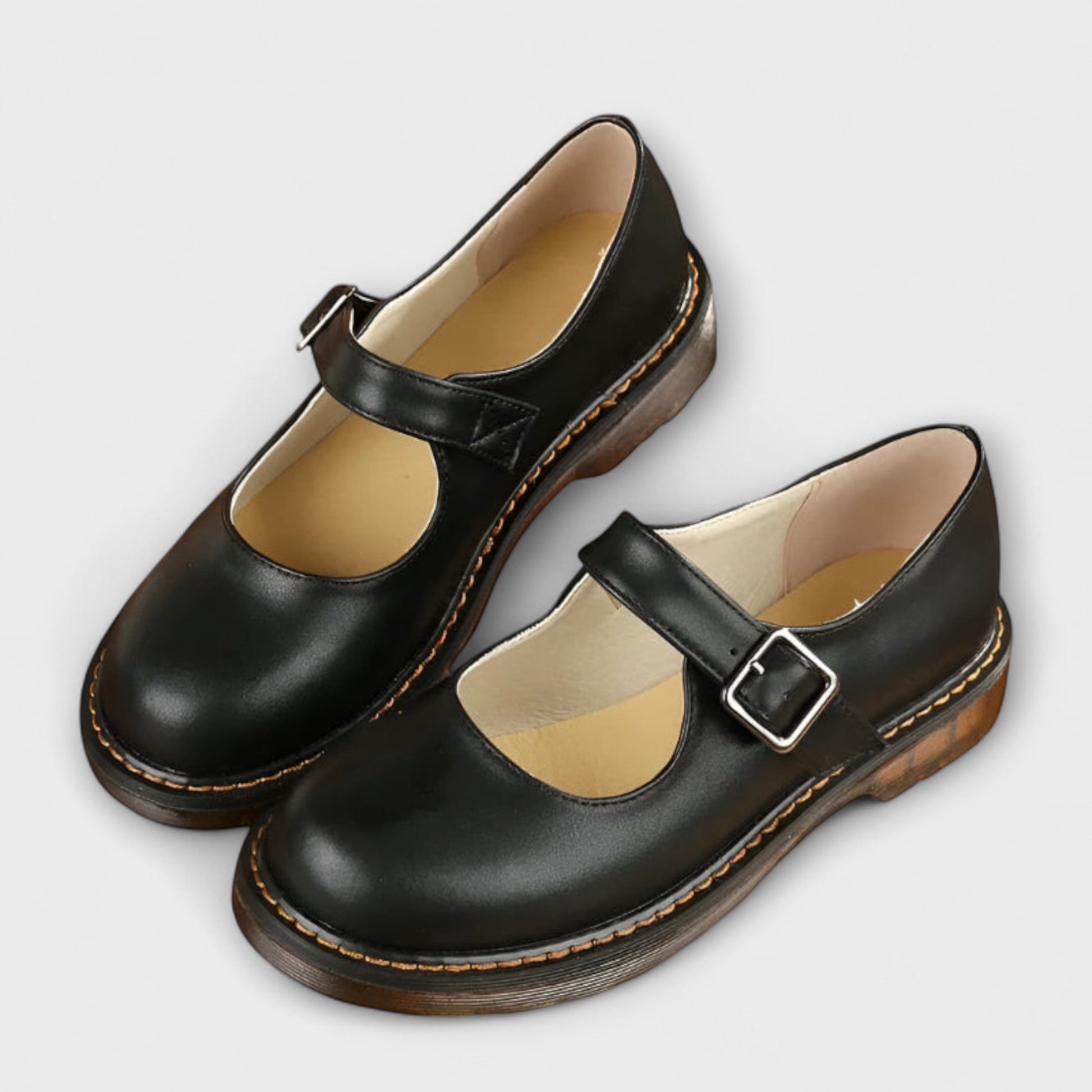 Flache Schuhe für Frauen mit Schnalle Damen Schuhe Comfort - BerlinGlamour