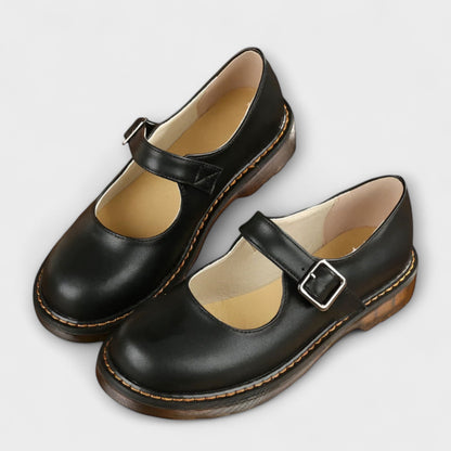 Flache Schuhe für Frauen mit Schnalle Damen Schuhe Comfort - BerlinGlamour