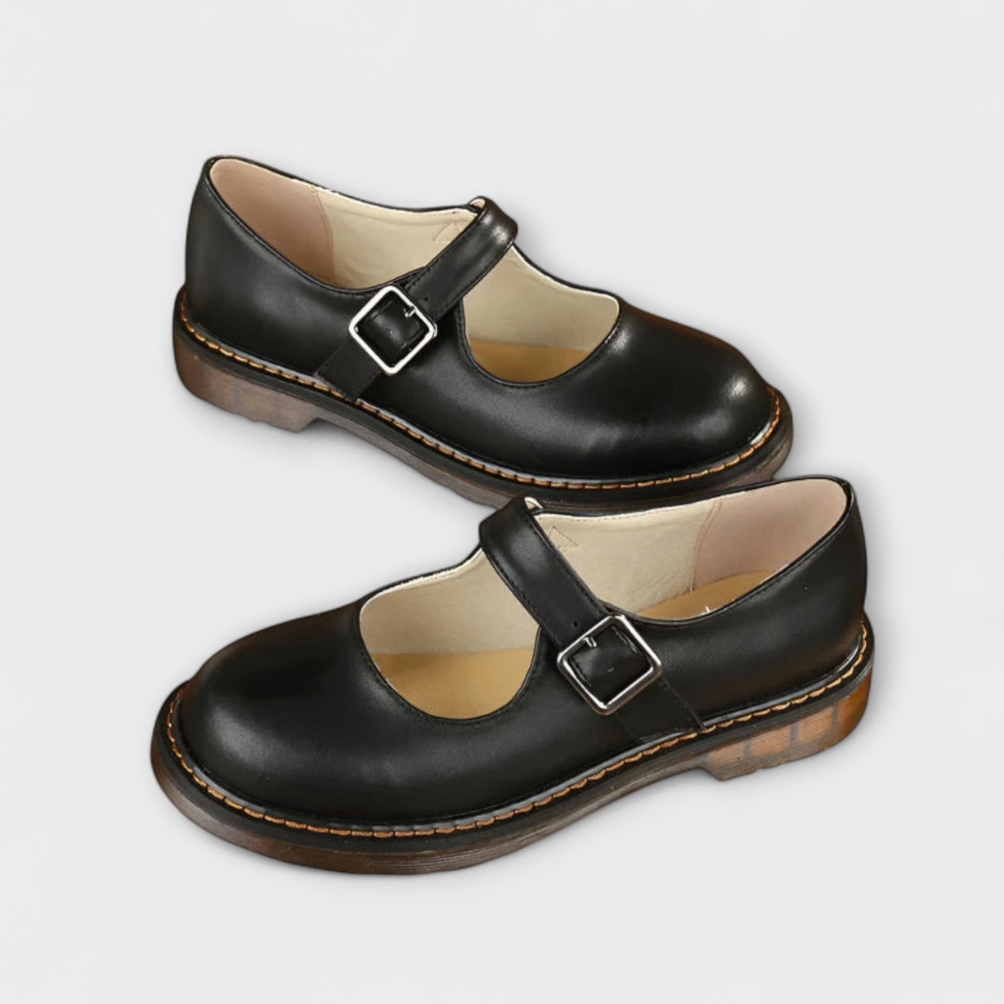 Flache Schuhe für Frauen mit Schnalle Damen Schuhe Comfort