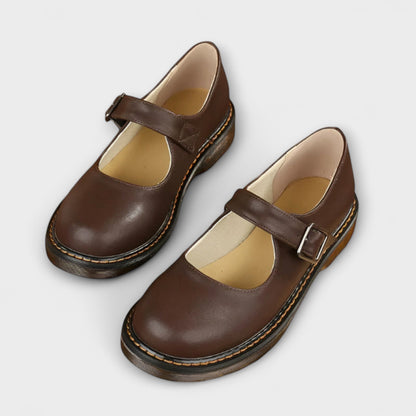 Flache Schuhe für Frauen mit Schnalle Damen Schuhe Comfort