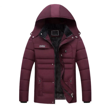 Herren Winterjacke Warm mit Kapuze