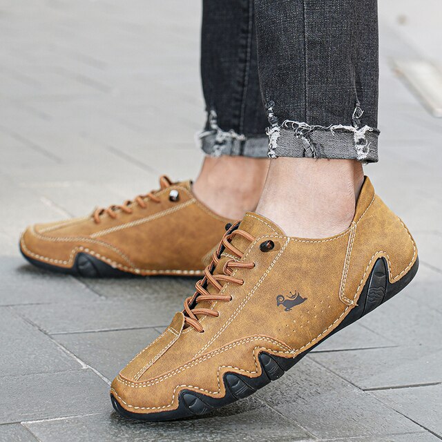Lederschuhe Unisex Heidi Stil Retro