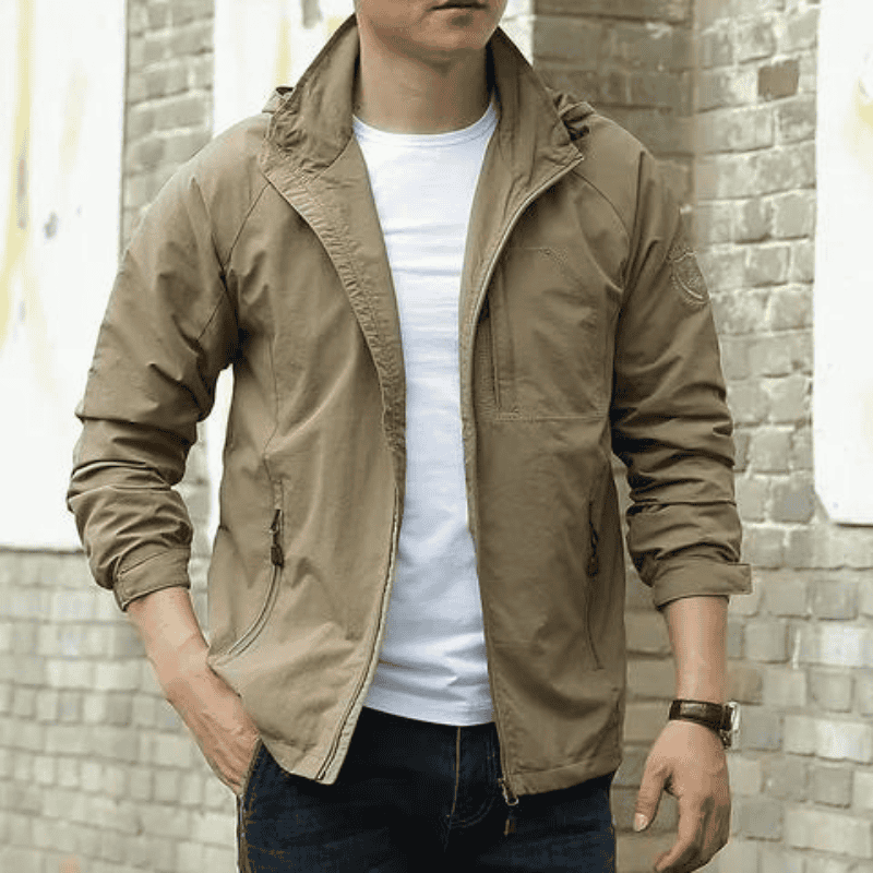 Männer Frühlingsjacke Stilvoll Bequem Modern