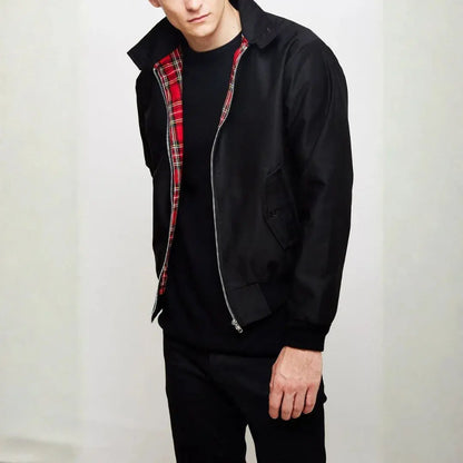 Herren Harrington-Jacke Klassisch Elegante