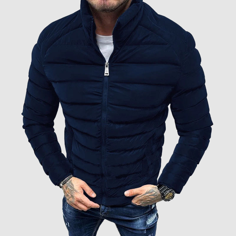 Herren Steppjacke Slim Fit Winterjacke Modern