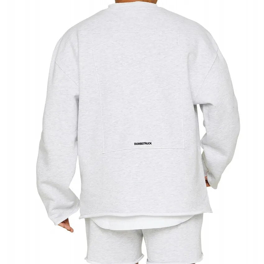 Herren Pullover Bequem Geschnittener Sweatshirt Lounge