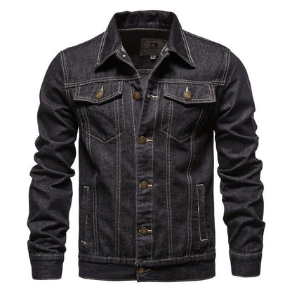 Herren Denimjacke Klassisch Lässig mit Knöpfen - BerlinGlamour