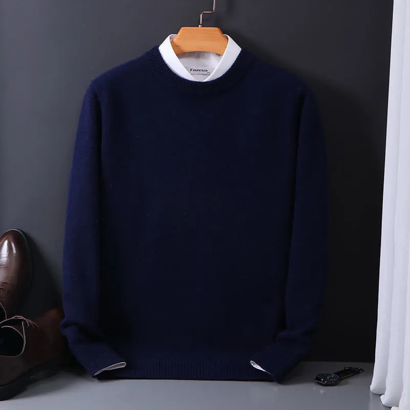 Herren Pullover Klassisch Rundhals Frühling