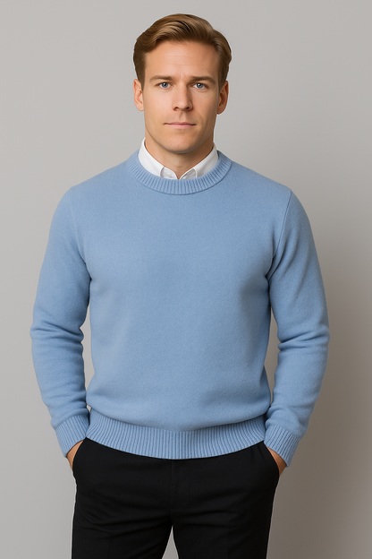 Herren Pullover Klassisch Rundhals Frühling