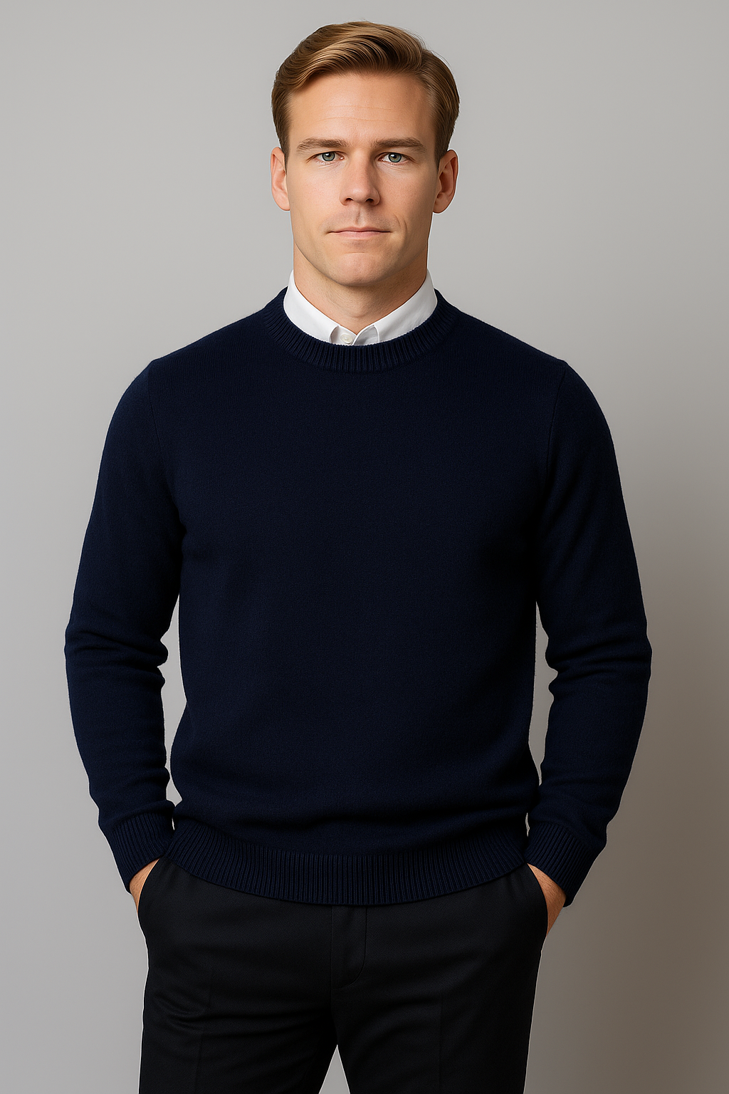 Herren Pullover Klassisch Rundhals Frühling