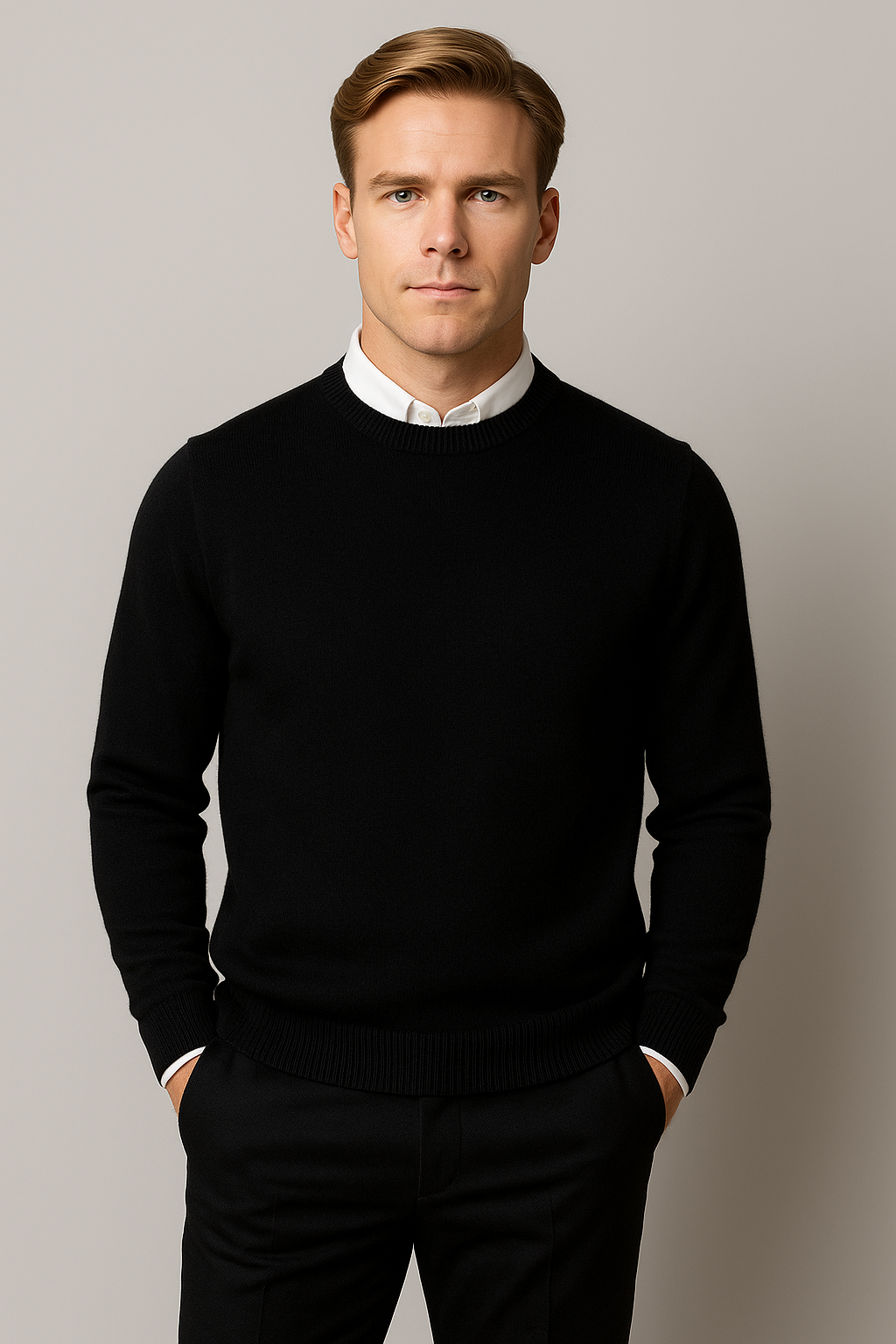 Herren Pullover Klassisch Rundhals Frühling - BerlinGlamour
