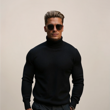 Herren Rollkragenpullover Frühlings Look Modern - BerlinGlamour