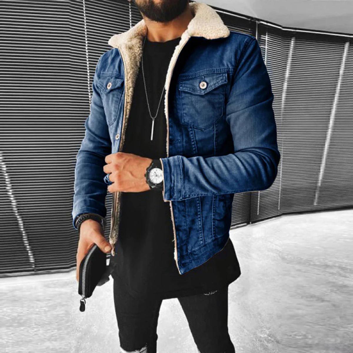 Herren Winterjacke Warm Isoliert Mit Knöpfen - BerlinGlamour