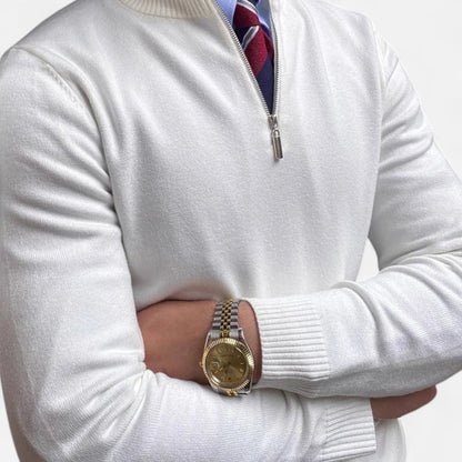 Herren Pullover Frühlingslook Halbzipper Bequem
