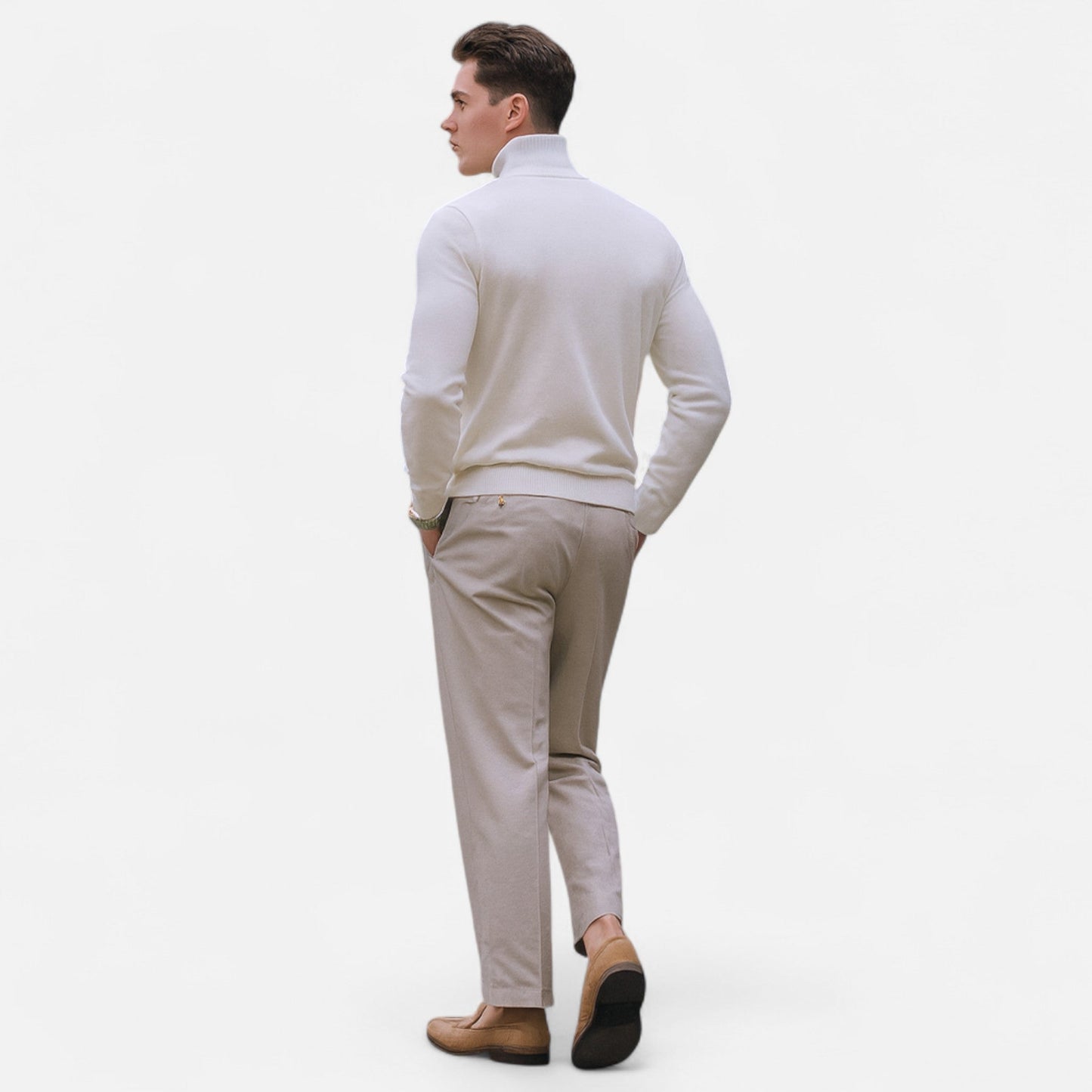 Herren Pullover Frühlingslook Halbzipper Bequem