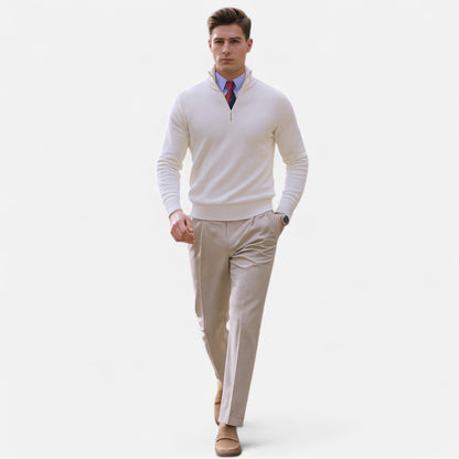 Herren Pullover Frühlingslook Halbzipper Bequem