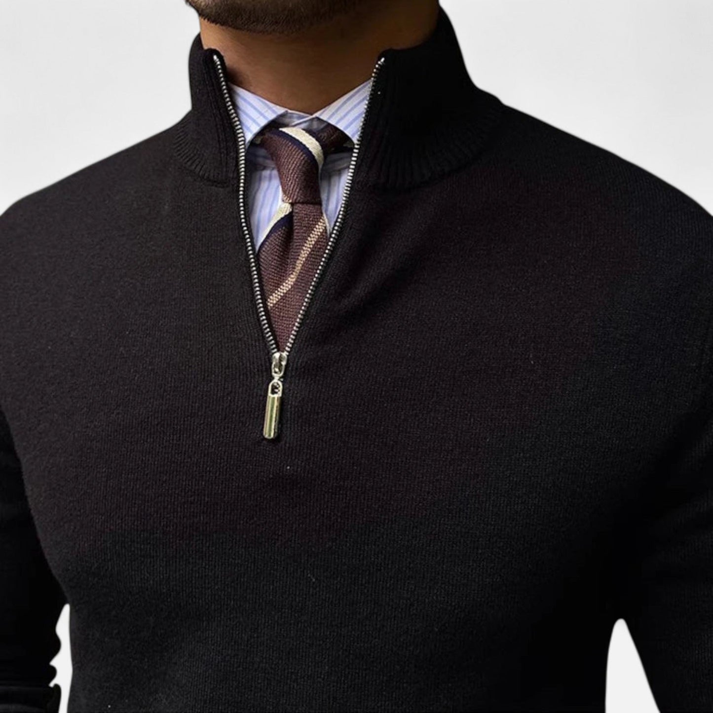 Herren Pullover Frühlingslook Halbzipper Bequem