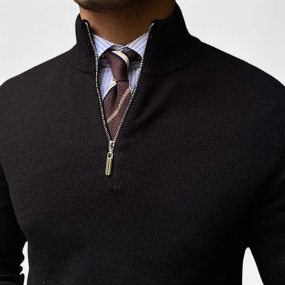 Herren Pullover Frühlingslook Halbzipper Bequem
