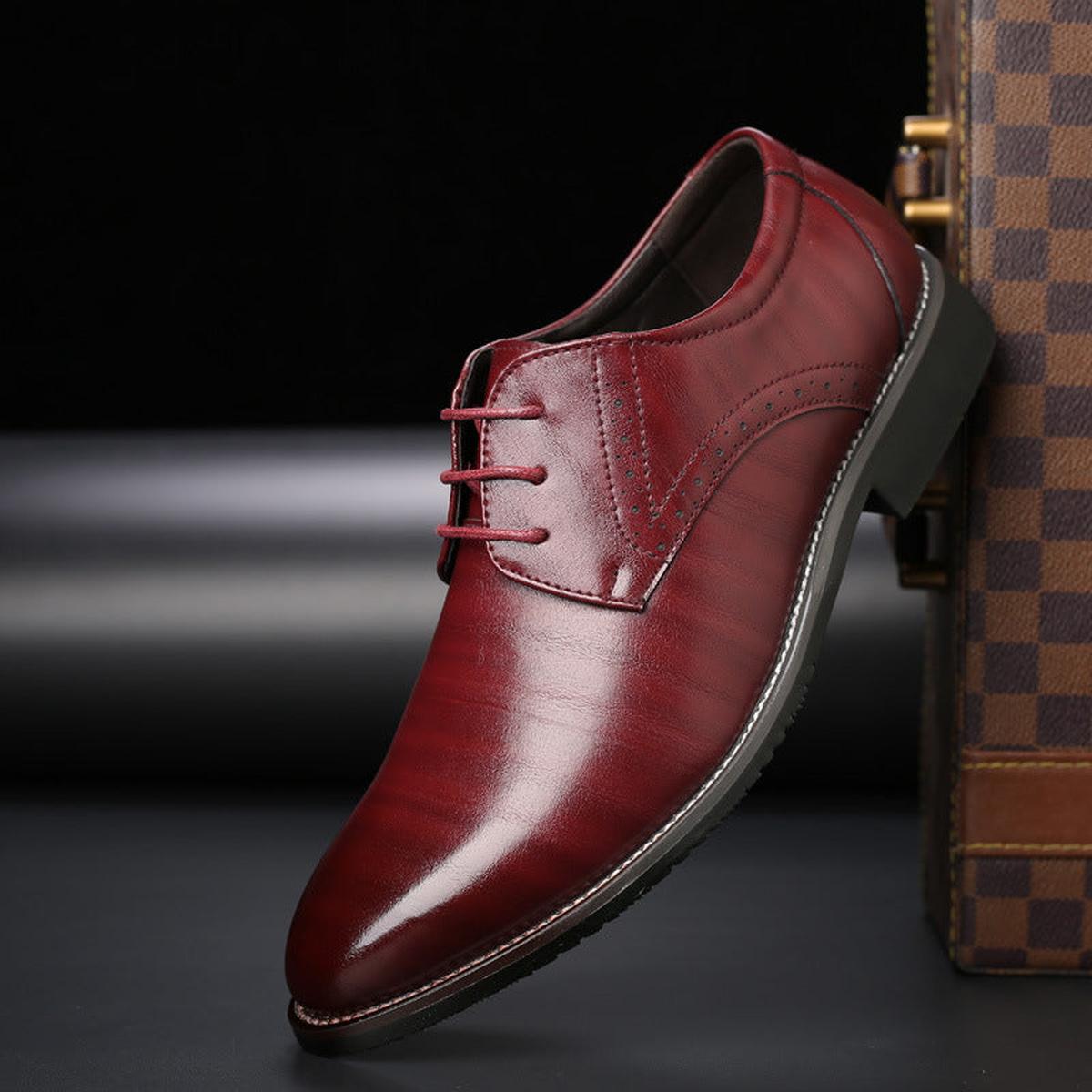 Herren Schnürschuhe Zeitlos Elegant Schwarz