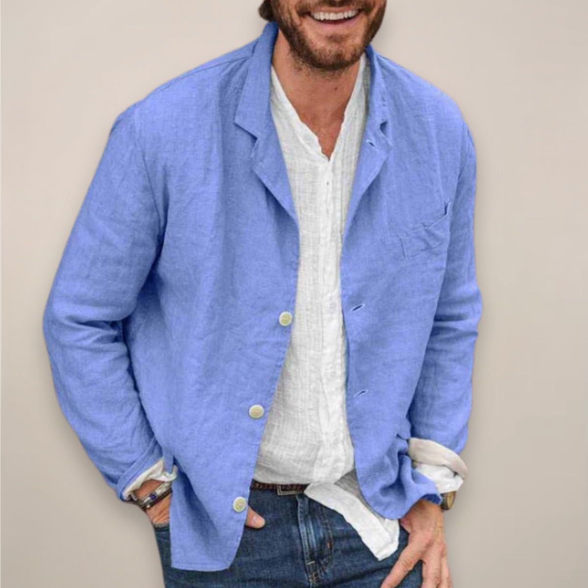 Herren Blazer Relaxed Fit Modern Bequem