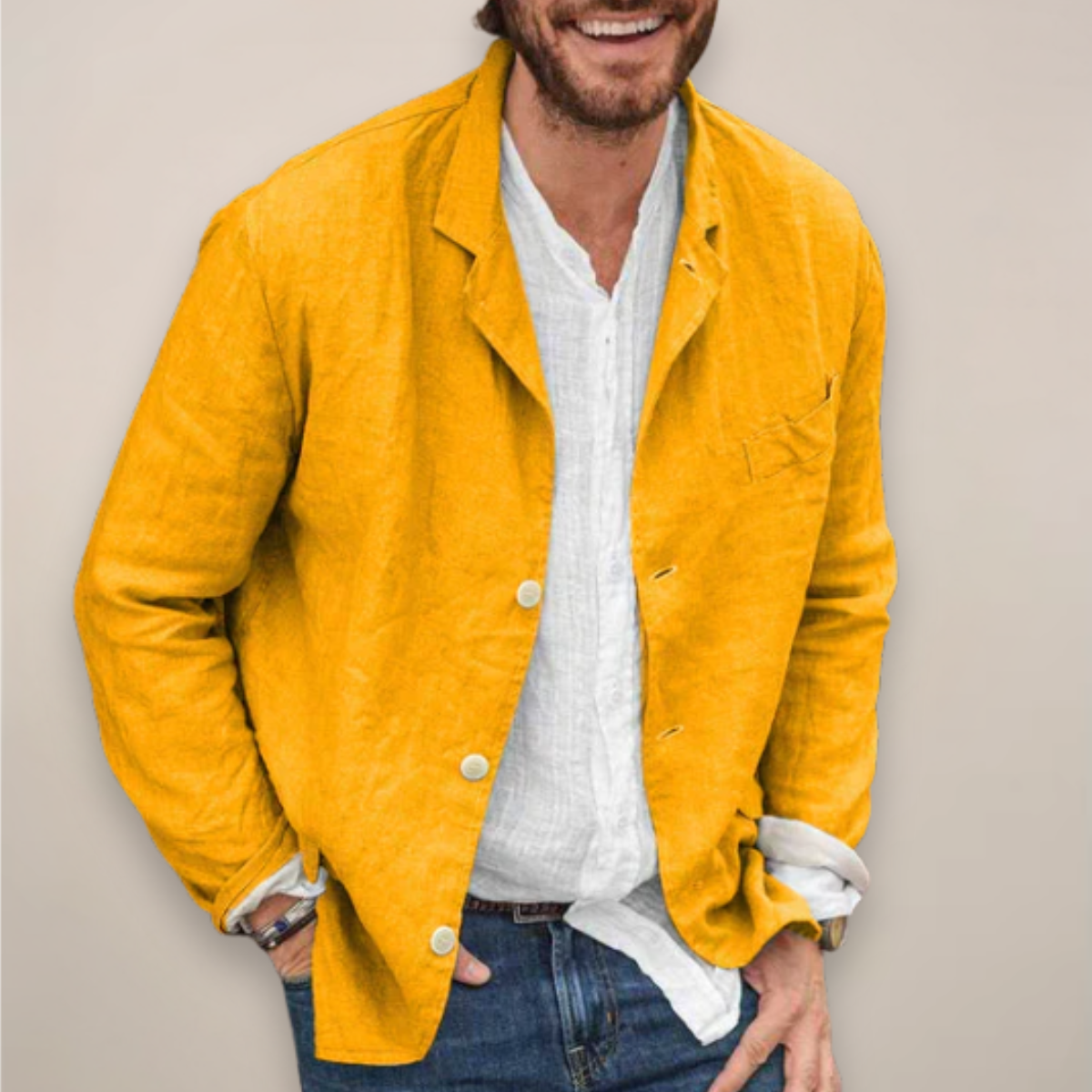 Herren Blazer Relaxed Fit Modern Bequem