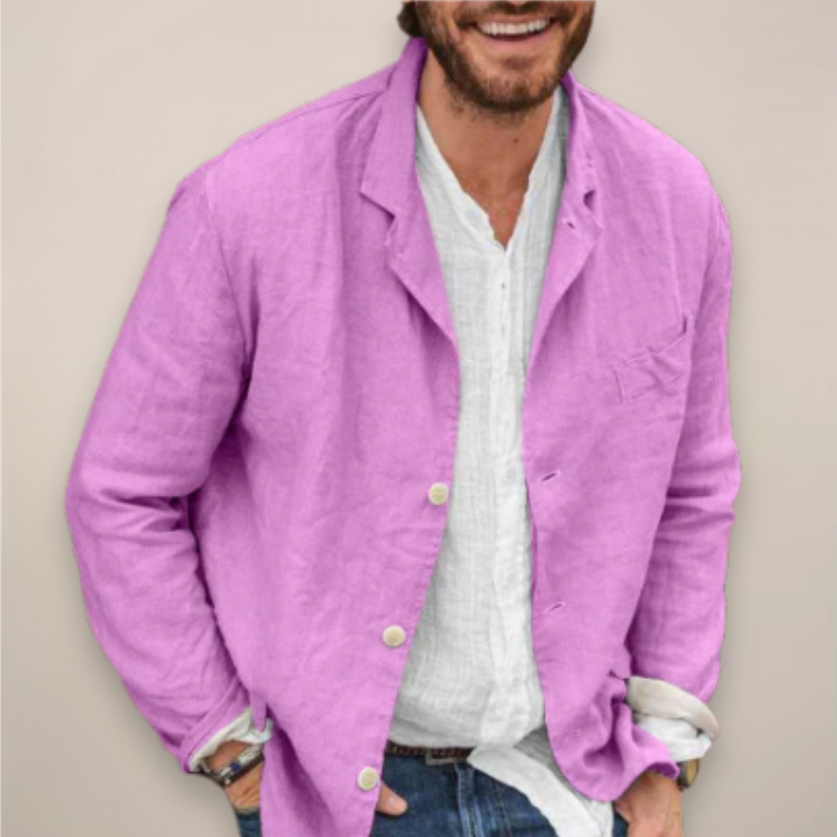 Herren Blazer Relaxed Fit Modern Bequem