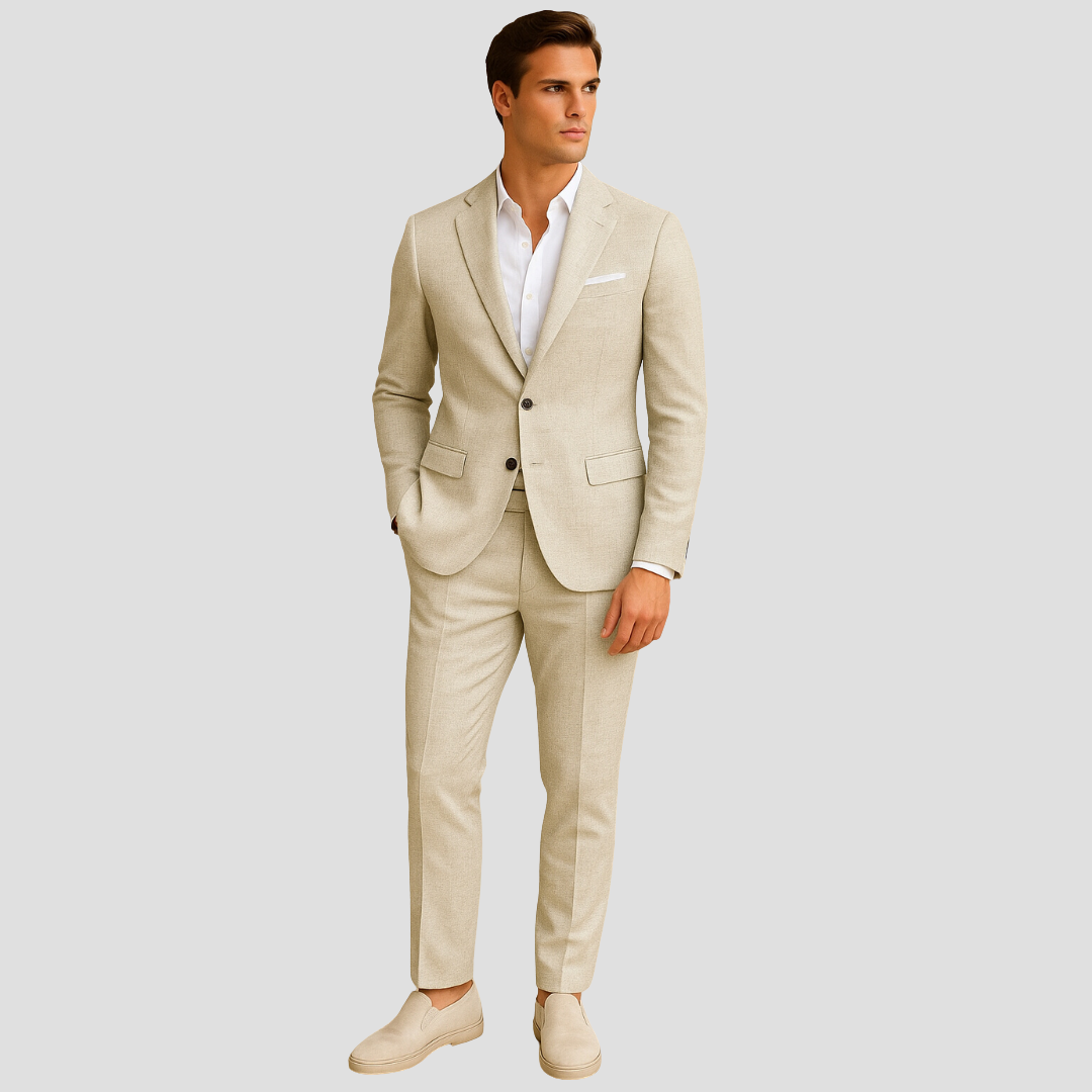 Herren Anzug Karierter Frühlingsanzug 3-teilig Modern - BerlinGlamour