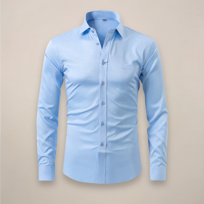 Herren Hemd Frühjahr Slim Fit Tailliert Modern