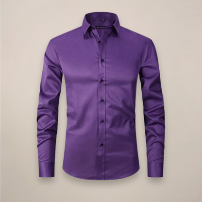 Herren Hemd Frühjahr Slim Fit Tailliert Modern