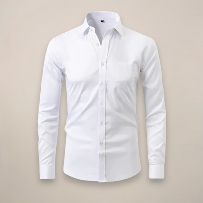 Herren Hemd Frühjahr Slim Fit Tailliert Modern