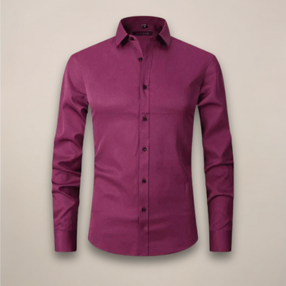 Herren Hemd Frühjahr Slim Fit Tailliert Modern