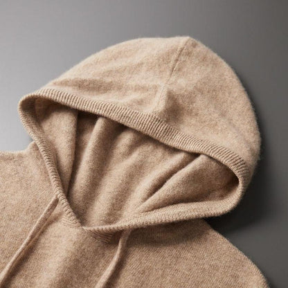 Herren Strickpullover Kapuze Lässig Bequem