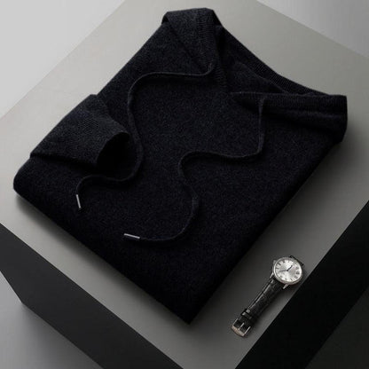 Herren Strickpullover Kapuze Lässig Bequem