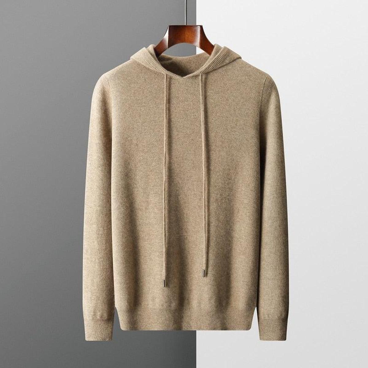 Herren Strickpullover Kapuze Lässig Bequem - BerlinGlamour