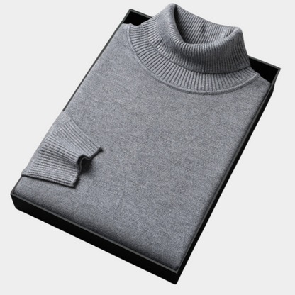 Herren Rollkragenpullover Frühling Leicht Modern