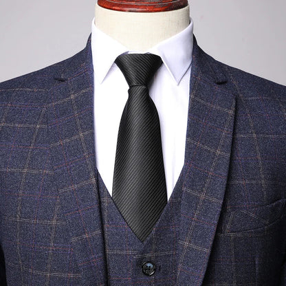 Herren Anzug Set Karierter Frühlingsanzug Slim Fit