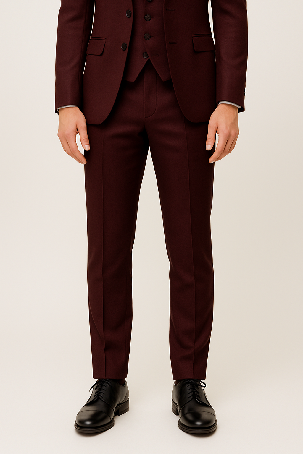 Herren Anzug Set Dreiteiliger Frühjahrsluftig Elegant