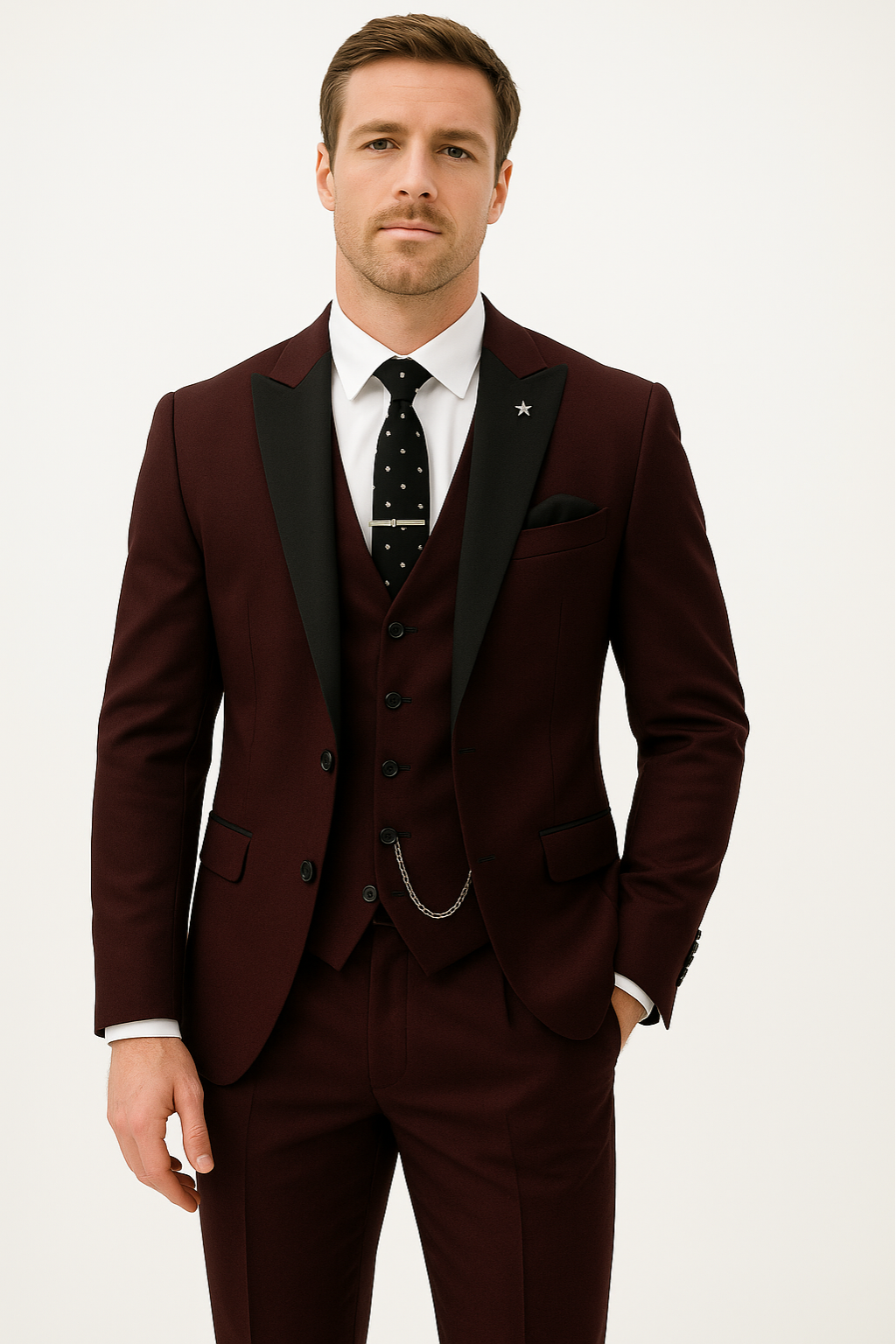 Herren Anzug Set Dreiteiliger Frühjahrsluftig Elegant - BerlinGlamour