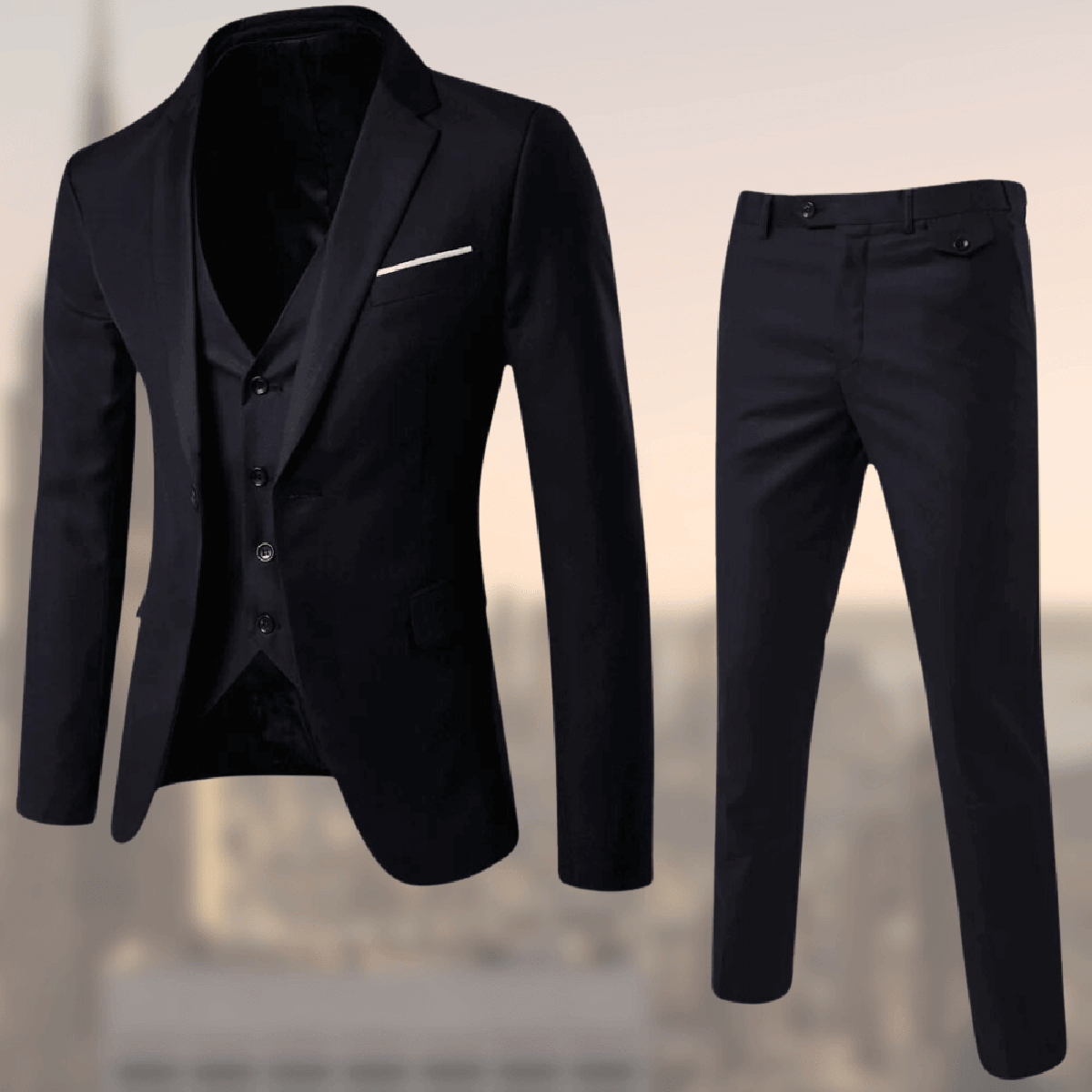 Herren Businessanzug 3-teilig Formal Elegant