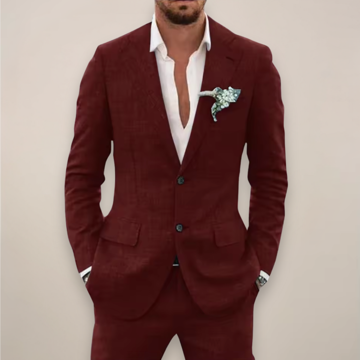 Herren Anzug Slim Fit Frühjahr Grau Schwarz