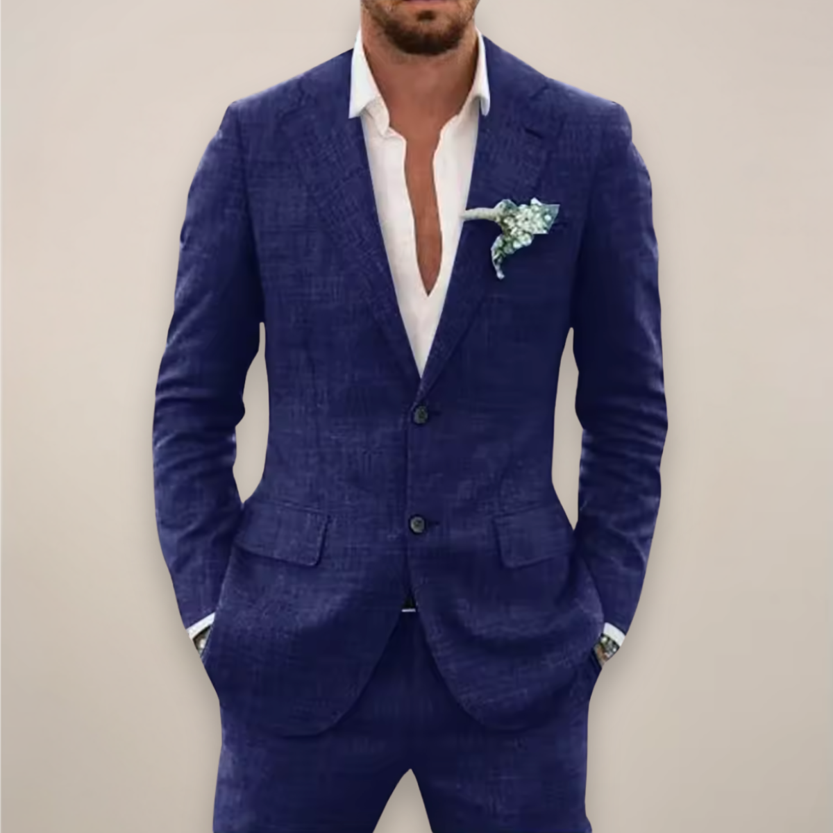 Herren Anzug Slim Fit Frühjahr Grau Schwarz - BerlinGlamour