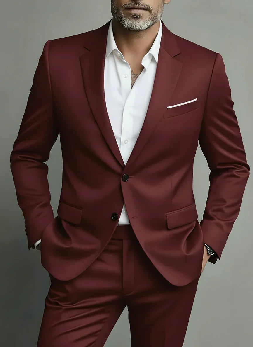 Herren Anzug Slim Fit Elegant Frühjahr - BerlinGlamour