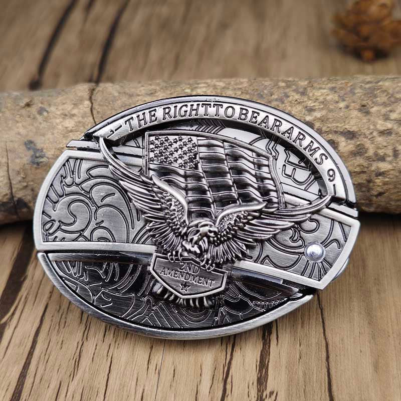 Western Gürtelschnalle Metall Oval Modern Cowboys Stil