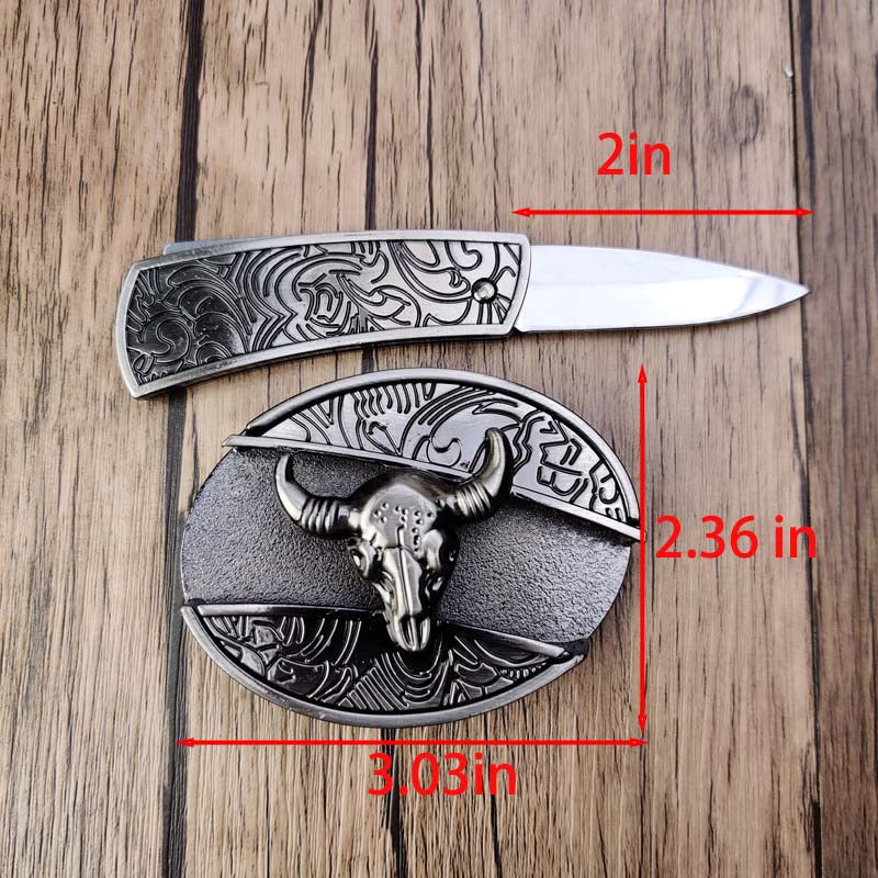 Western Gürtelschnalle Metall Oval Modern Cowboys Stil